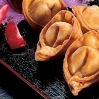 Crab Rangoon 5 Pcs · Crab Meat And Soft Cream Cheese Wrapped In a Crispy Wonton Shell.