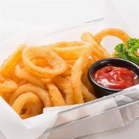 Onion Rings (1/4 Lbs) · Beer Battered Onion Rings are made from natural, sweet Spanish onions. Broaster
uses whole o...