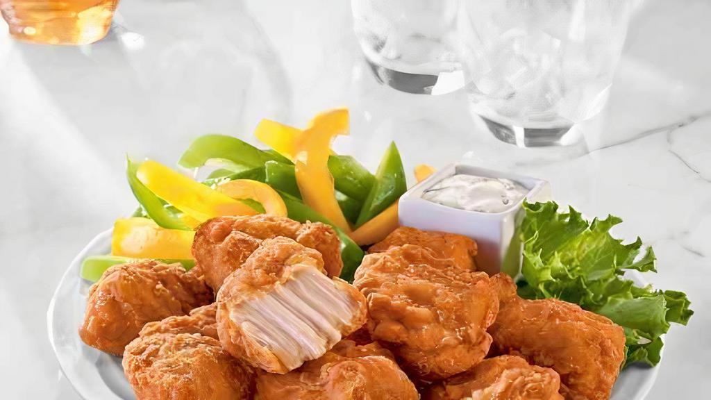Buffalo Wings Boneless 6 Pcs · Made from 100% breast meat in the shape of a wing drummie, these boneless wings are marinated and coated with our proprietary coating. Moist and flavorful with larger-than-average piece size.
Perfect grab ‘n go snack or great as an appetizer!