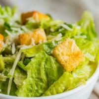 Caesar Salad · Top menu item. Vegetarian. Romaine, garlic croutons, Parmesan cheese, and house-crafted Caes...