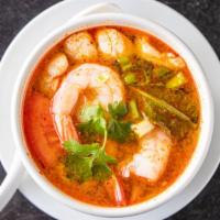 Tom Yum · Spicy and sour soup.