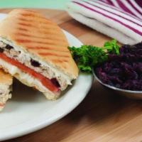 Cranberry Tuna Melt · A special albacore tuna mix with dried cranberries, tomatoes and Mozzarella cheese.