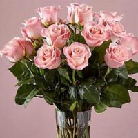 18 Long Stem Pink Roses · Enjoy the classic beauty of the rose with a playful twist in our Long Stem Pink Rose Bouquet...