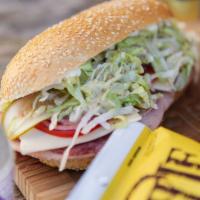 Italian Combo Sandwich · Sandwich includes Mortadella, Hot Capicola, Italian Salami and Italian dressing. As well as ...