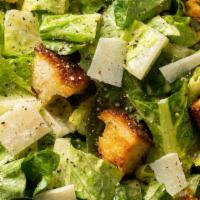 Caesar Salad · Romaine lettuce, croutons, fresh parmesan cheese, and Caesar dressing.