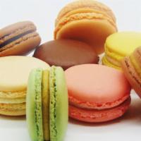 12 Macarons · Sweet meringue-based confection made with egg white, icing sugar, granulated sugar, almond p...