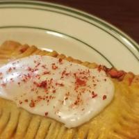 Strawberry Poptart · Filled with homemade strawberry jam.