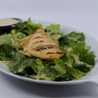 Chicken Caesar Salad · Crisp Cold Romaine Lettuce, Grilled Chicken, Shredded Parmesan Cheese, Creamy Caesar Dressin...