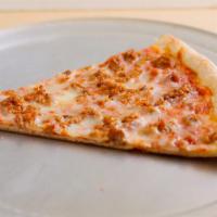 Sausage Pizza Slice · Large slice made from 18
