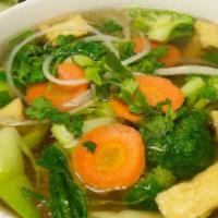 Veggie Pho  (Phở Rau C Đãu Hủ) · Vegetables & tofu in veggie broth.