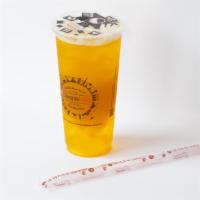 Peach Tea With Aiyu Jelly · A delicious ice cold flavored tea with a jelly texture, made with Peach Jam
