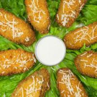 Zucchini Parmesan · Lightly breaded and deep fried, sprinkled with parmesan cheese and served with our house mad...