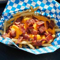 Bacon Cheese Fries · Fresh cut french fries topped with bacon bits and your choice of cheese.