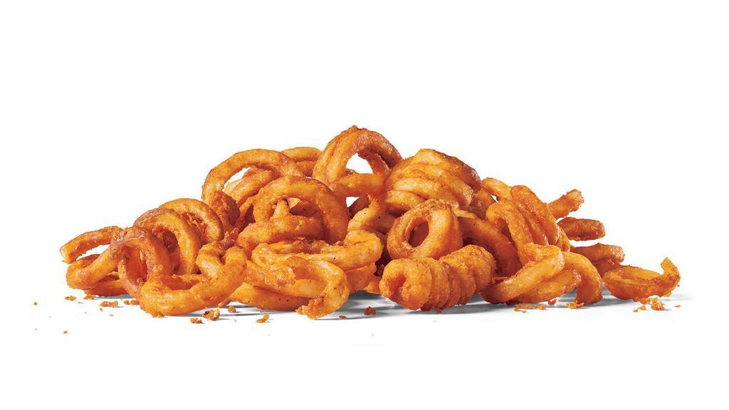 Large Curly Fry · Seasoned, curly-cut fried potatoes