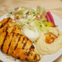 #3. Chicken Breast · Two grilled boneless and skinless chicken breasts marinated with garlic and herbs. Served wi...
