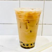 Horchata Coffee With Boba · Horchata made with espresso and sweetner