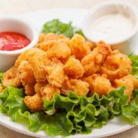 Fried Calamari · Served with cocktail sauce and ranch dip.