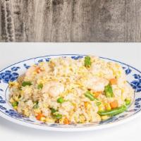 Shrimp Fried Rice (새우볶음밥) · Shrimp Fried Rice with Veggie & Egg (Shrimp, Corn, Carrot, Pea, Egg)