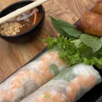 Egg & Spring Roll Combo · Combination plate of 2 egg rolls and
2 spring rolls. Vegetarian option available.