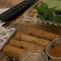 Cha Gio · Four egg rolls. Served with fish sauce.