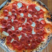 Thin - Pepperoni · San Marzano tomato sauce, mozzarella, Ezzo’s pepperoni, basil.