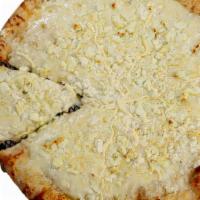 Four Cheese · Mozzarella, feta, ricotta & parmesan cheese.