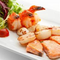 Fish And Shrimp Combo  · Choice of grilled or fried and 2 sides.