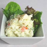 Potato Salad · Mashed potato mixed with carrot, cucumber, onion, white pepper, and mayonnaise.
