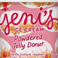 Powdered Jelly Donut Pint · Vanilla custard, raspberry jam, and a brown sugar donut crumble.. (Pints may come hand-packe...