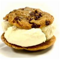 Ice Cream Sandwich - Chocolate Chip Cookie · House made vanilla slow-churned ice cream is sandwiched between two big, chewy chocolate chi...