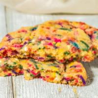 Giant Birthday Cake Cookie (Single Cookie) · A GIANT baked cookie, more than 1/4 pound, and ready to eat. This ultra thick cookie is made...