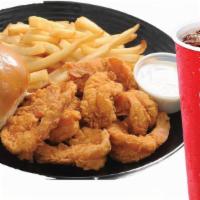Shrimp (10 Pcs.) Combo · Comes with regular side, your choice of drink.