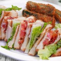 Club Sandwich · A classic club with turkey, bacon, tomato, lettuce, and mayonnaise.