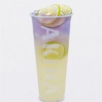 Lime Mojito · lime, sparkling water ,butterfly pea tea