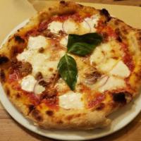 Salsiccia · Pork/Chicken Sausage, Imported San Marzano Tomatoes, Fior Di Latte Mozzarella, Onions, Provo...