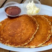 Pancakes Only (3 Stack) · Comes with whipped butter and maple syrup on the side.