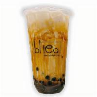 Black Sugar Boba Milk · Black sugar boba included. Non caffeinated drink.