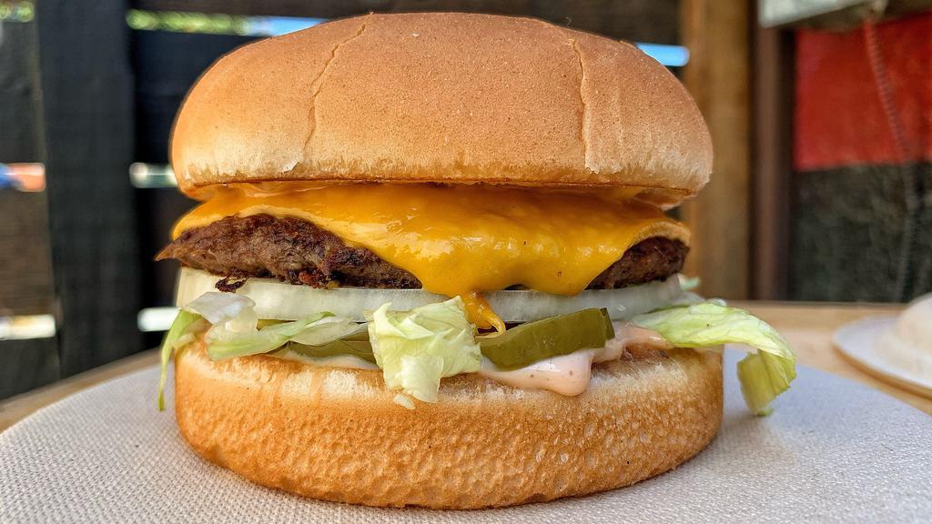 Bucket Burger · This meaty burger is a Bucketeer favorite. Build your own burger with lettuce, tomato, onion, pickle, ketchup, mayo, and mustard. Get a little crazy and add pepper jack or ghost pepper cheese to it for a little kick!