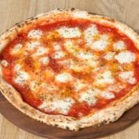 Margherita Pizza · Fior di latte, apulian EVOO, and oregano.