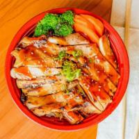 Chicken Teriyaki Bowl · Bowl served with rice & steamed vegetables.