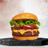 Your Kind Of Classic Burger · American beef patty topped with lettuce, tomato, onion, mayonnaise and pickles. Served on a ...