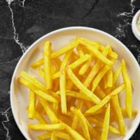 All Fries On You · (Vegetarian) Idaho potato fries cooked until golden brown and garnished with salt.