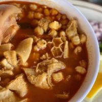 Menudo · Beef Tripe Soup Includes: Side of Onions, Lemon, & Tortillas