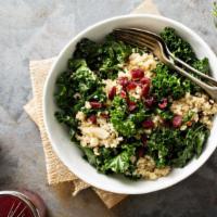 Kale Salad (Keto, Vegetarian)  · Fresh kale & red cabbage mixed with pepitas, parmesan & our house dressing.