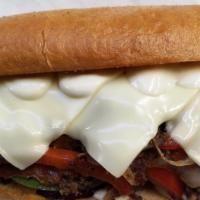 Philly Sandwich Combo · On 8inch telera rolls, sautéed onions & bell peppers, steak, cheese & special sauce. w/fries...