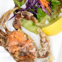 Soft Shell Crab · Crispy soft shell crab with ponzu sauce.