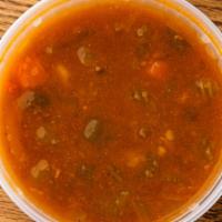 Vegetable Soup · Savory liquid dish made with a variety of vegetables.