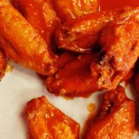 Chicken Wings · Buffalo or BBQ style with ranch dip.