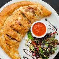 #4. Ham, Sausage And Bell Pepper Calzone  · Comes with mushroom.
