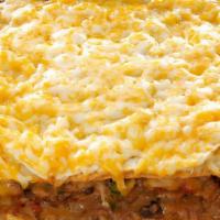 Meat Lasagne · Layered dish with wide flat pasta.